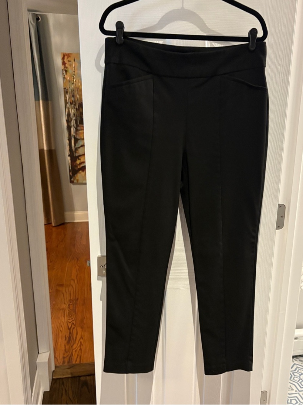 Chico's Black Straight-Leg Ponte Pants